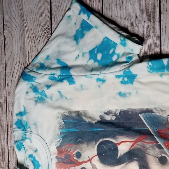 Hand Bleached Jason Voorhees Unisex Tie Dye Tee - Picture 5 of 6